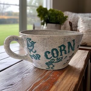 Holland Mold Melamine Popcorn Bowl Plastic Snack Pretzel Handpainted Vintage 70s